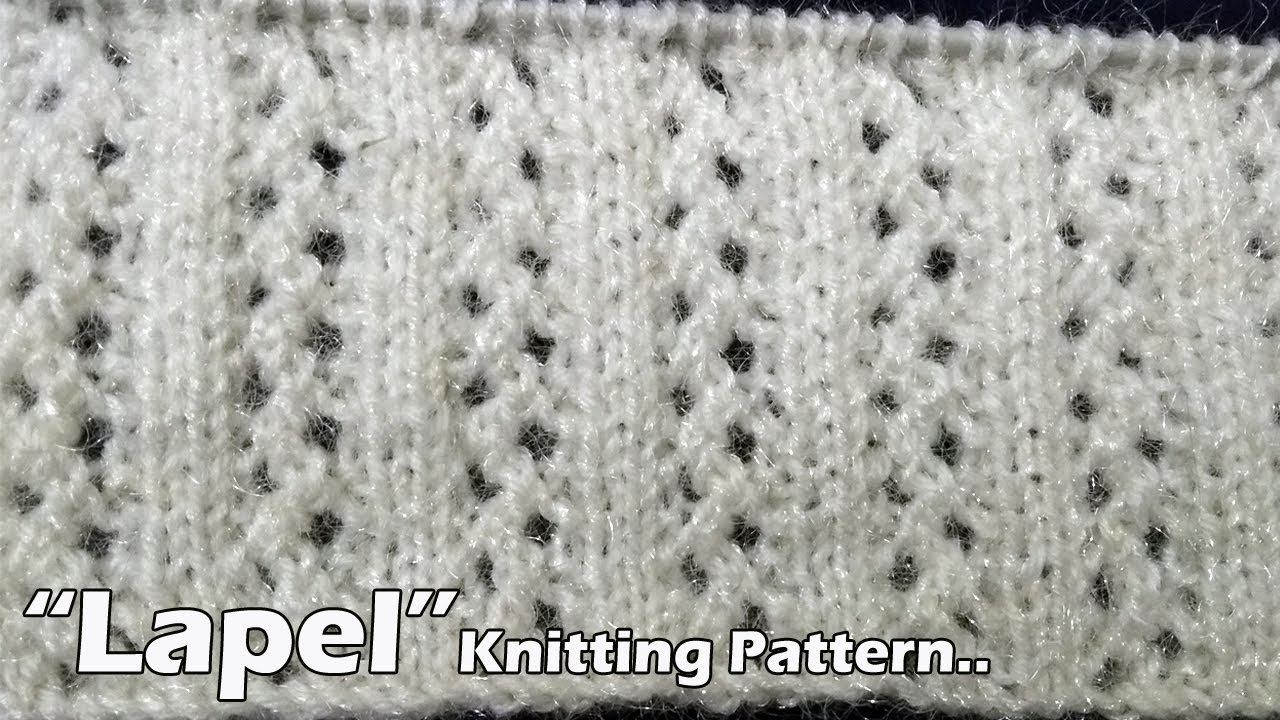 Lapel  Beautiful Knitting pattern Design 2018