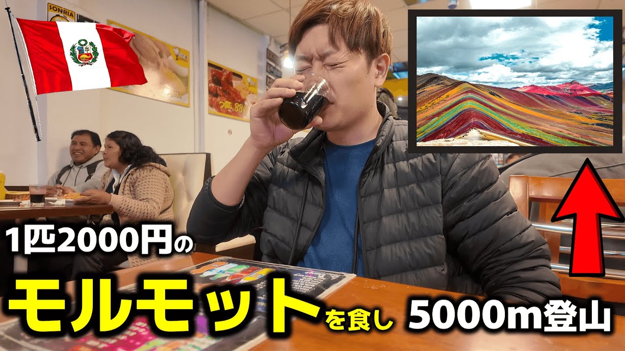🇵🇪【閲覧注意】1匹2000円のネズミを食べて、標高5000mのレインボーマウンテンを目指したら...｜ペルー・クスコ編｜中南米15カ国旅 #2