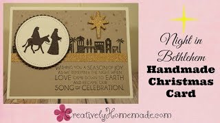 Beautiful Night in Bethlehem Handmade Christmas Cards (religious)