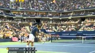 Roger Federer vs Andre Agassi (Final) - US Open 2005 - 3/4