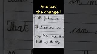 How to write in English |Cursive Handwriting practice shorts handwriting animal