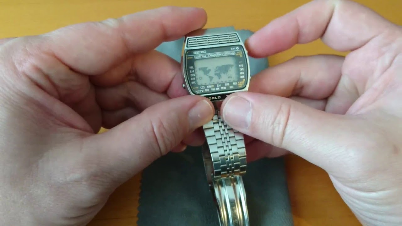 Seiko A239-5000 World Time - How to set the time! - Vintage digital LCD  watch - YouTube