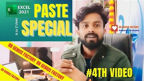 A to Z Uses of Paste Special। Lesson #4 Free Excel Course. सीखें एक्सेल मे पेस्ट स्पेशल का इस्तेमाल