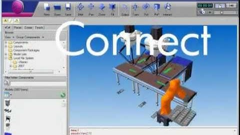 Robotics and material flow simulation with Visual Components