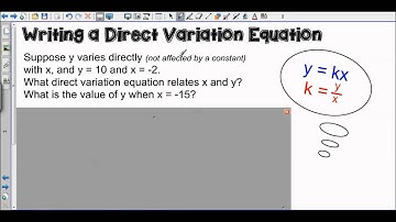 5-2 Direct Variation