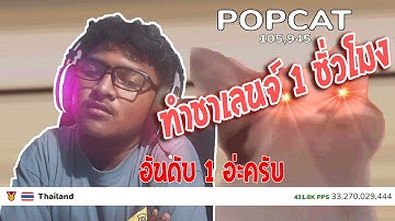 popcat:ทำชาเลนจ์ 1 ชั่วโมง ได้กี่ครั้ง!!!