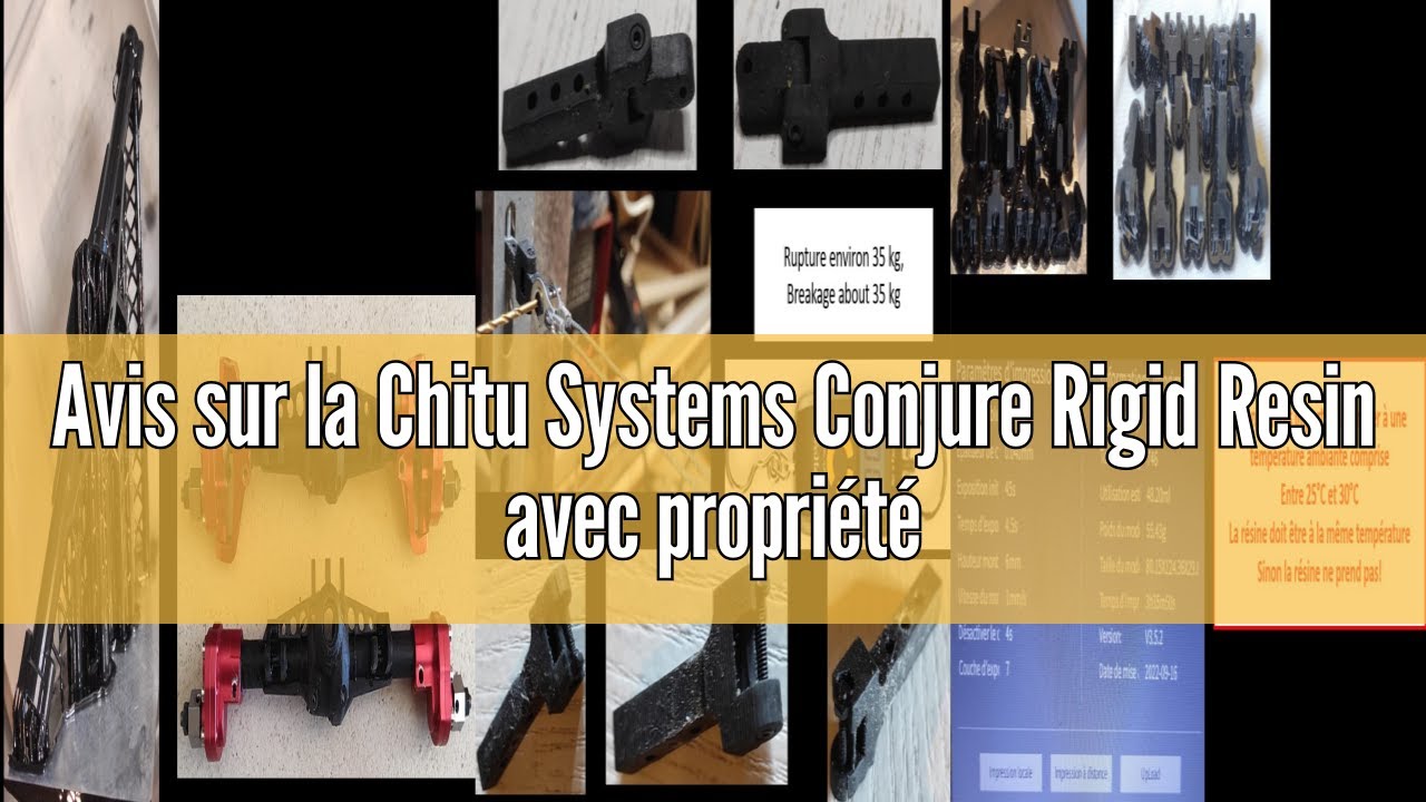 Chitu Systems Conjure Rigid Resin, with Technical Functions for Functional Gadgets, Resin Printing, Low Shrink for Articulated Figures, LCD 3D Printing (Clear Blue, 1000g