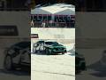 Lia Block borrowing the #199 Bentley Supersports to drift the FAT International ice track