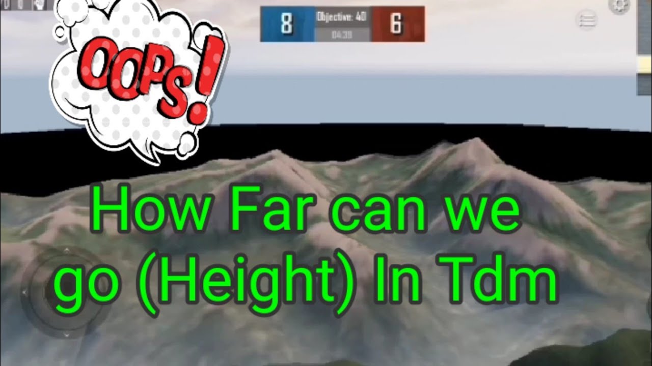 How far can we go up(Height) in the Tdm Match ? | In Telugu | #
