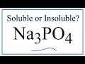 Solubility of Sodium Phosphate