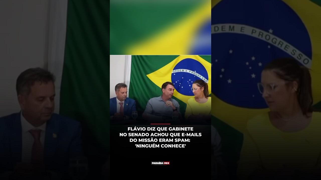 FLÁVIO DIZ QUE GABINETE NO SENADO ACHOU QUE E-MAILS DO MISSÃO ERAM SPAM:'NINGUÉM CONHECE'