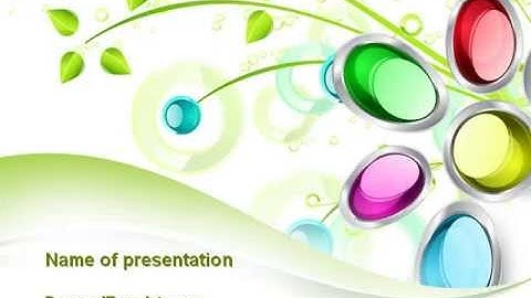Abstract Flowers PowerPoint Template by PoweredTemplate.com