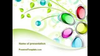 Abstract Flowers PowerPoint Template by PoweredTemplate.com