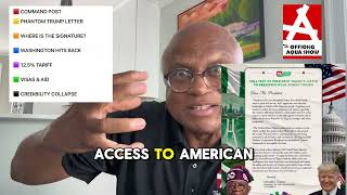  TINUBU- PRODUCE THE SIGNED TRUMP LETTER NOW! Aso Rock Panics | TOAS 177