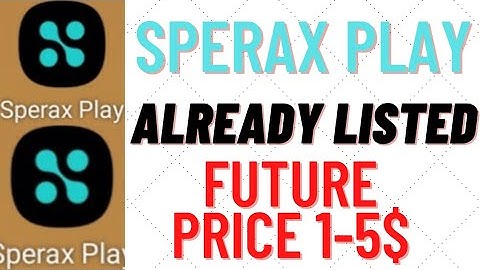 Sperax play mining.Already listed coin.Best mining app.