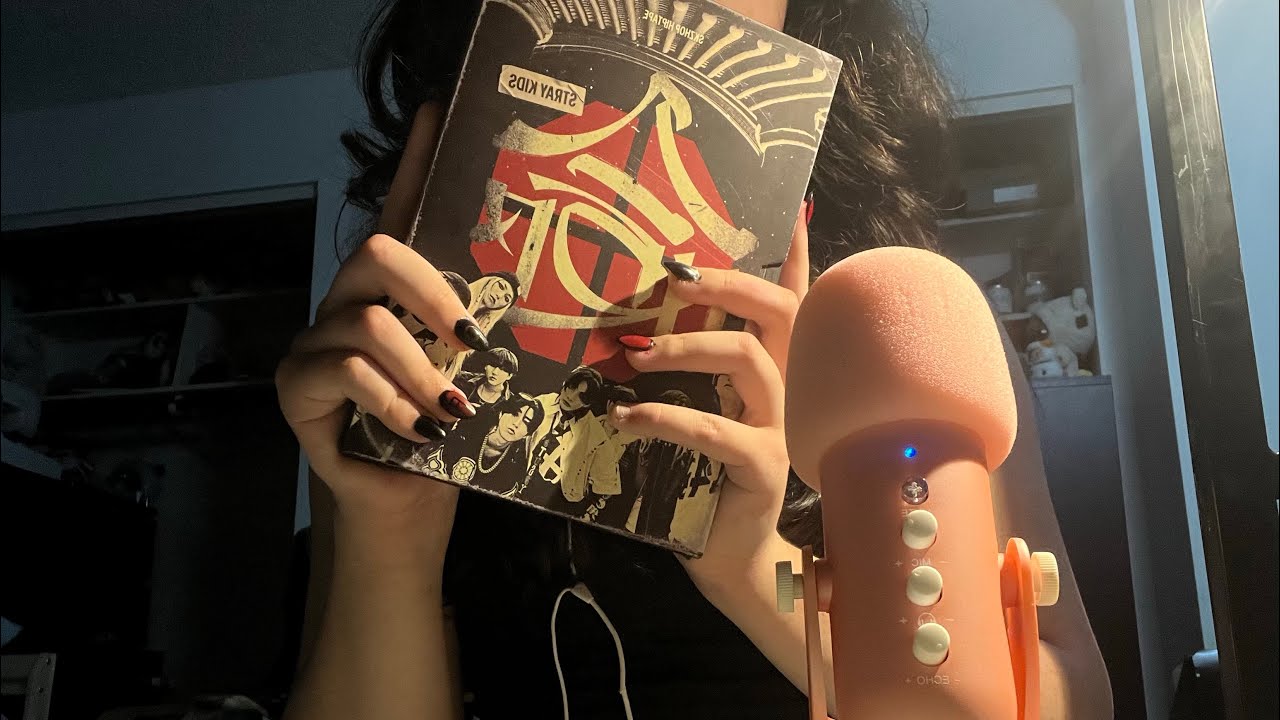 ASMR unboxing my first stray kids album!!