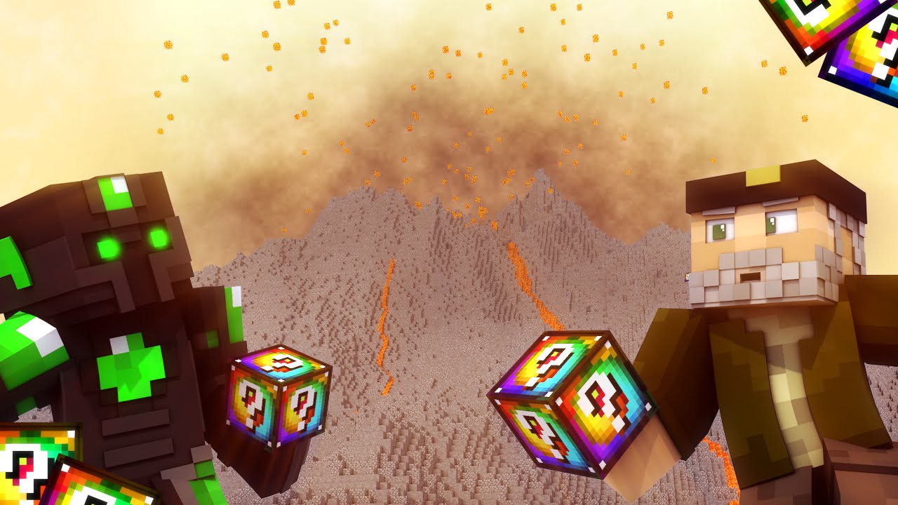 Minecraft: DE SUERTUDO A GAFE!! c/ sTaXx SPIRAL Lucky Blocks Epic Race