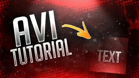 How to make a basic avi/logo on Android 🔥