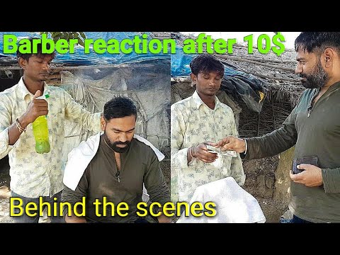 Street barber head massage with neck cracking by Indian barber ASMR videos( c.c )