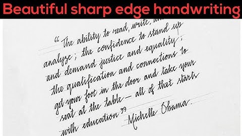 Beautiful Sharp edge handwriting | Sharp edge writing tutorial| Anup calligraphy|