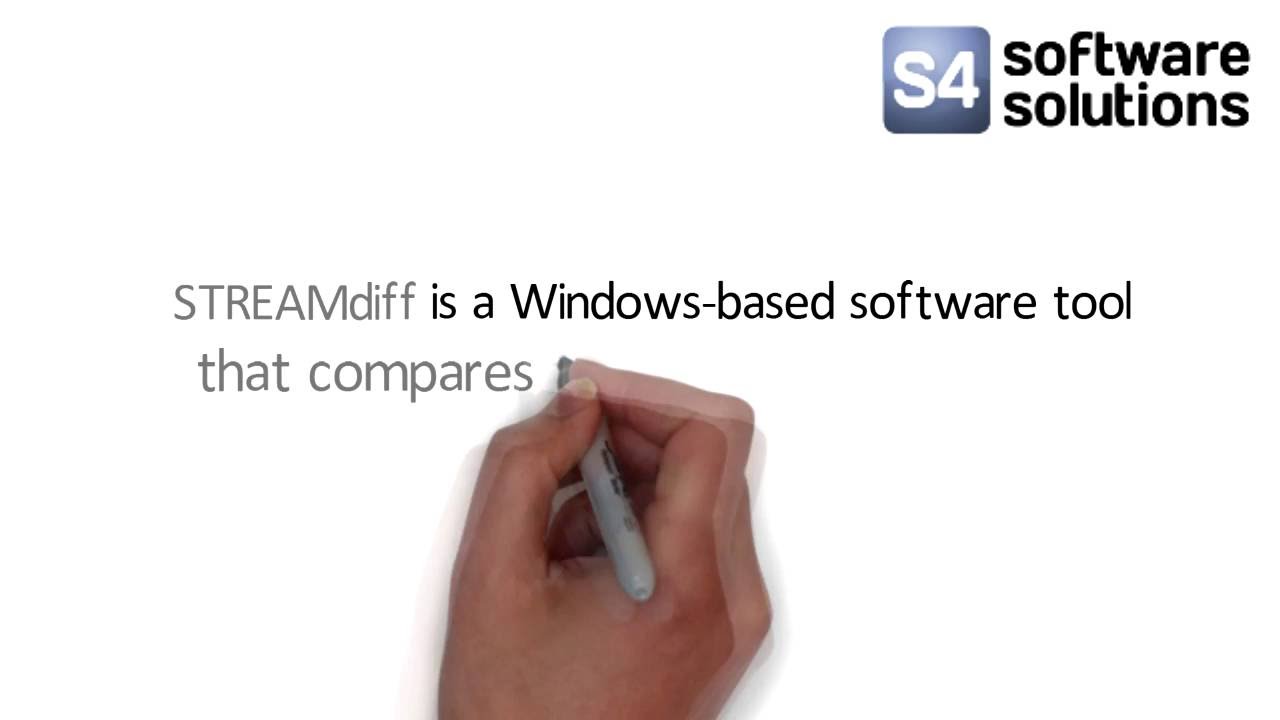 Streamdiff print data stream comparison tool explainer video