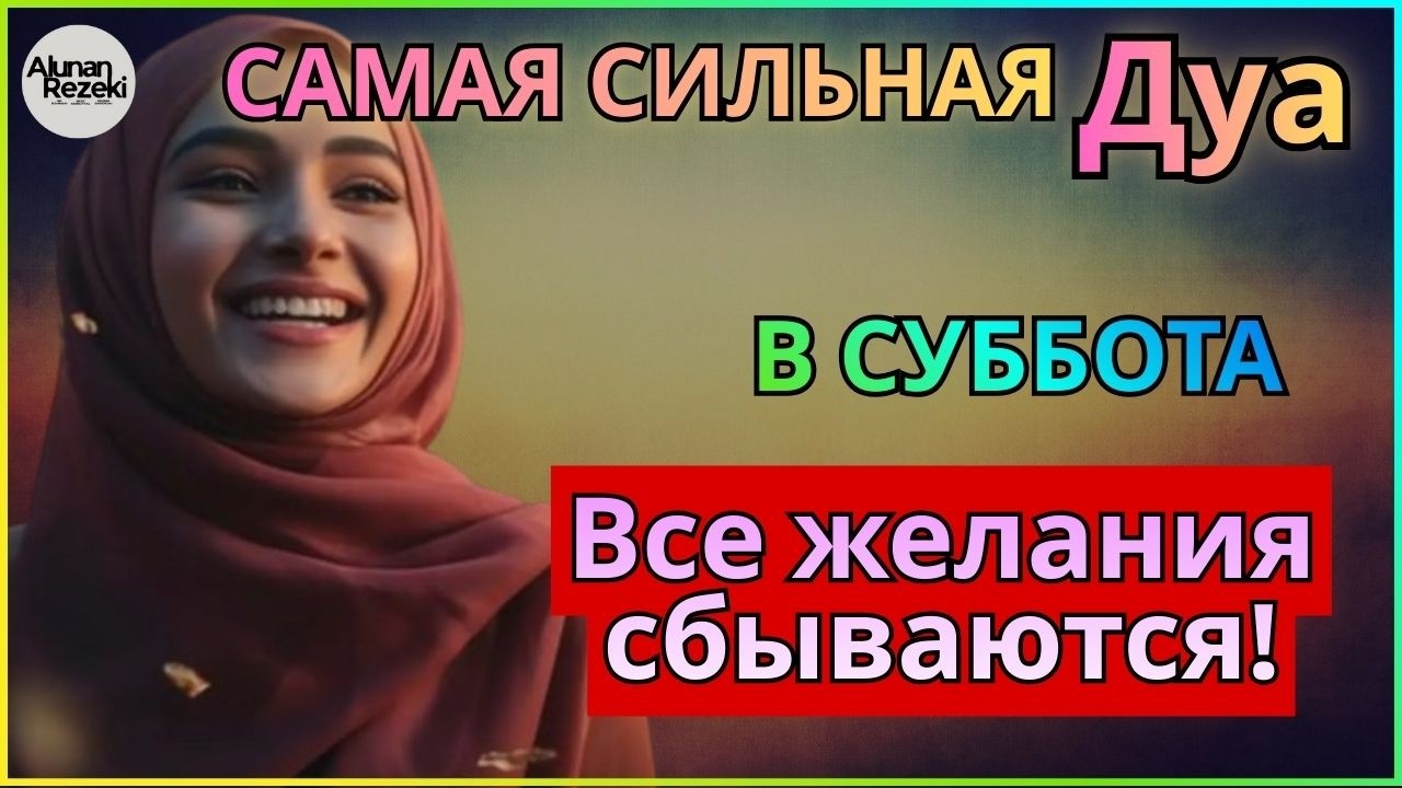 САМАЯ СИЛЬНАЯ ДУА В СУББОТА! РИЗК, БОГАТСТВО, УСПЕХ, СЧАСТЬЕ!