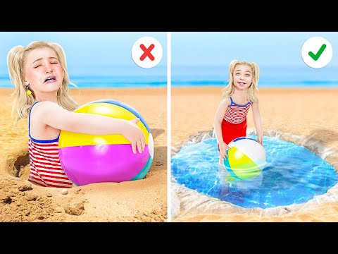 TRAVEL HACKS FOR SMART PARENTS || Summer Hacks for Parents And Cool DIY Ideas by 123 GO! SERIES