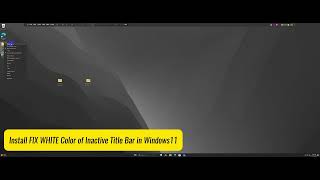 Black White Full Glass Theme For Windows 11