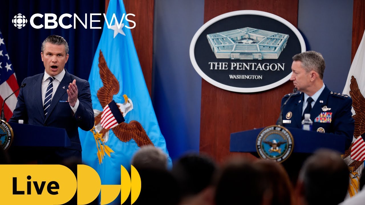 U.S. officials hold news conference following attack on Iranian nuclear sites