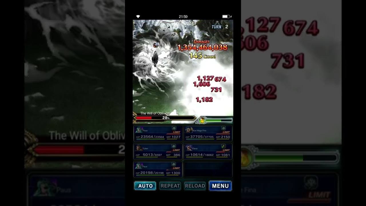 FFBE The Will of Oblivion 3turn kill Difficulty420 