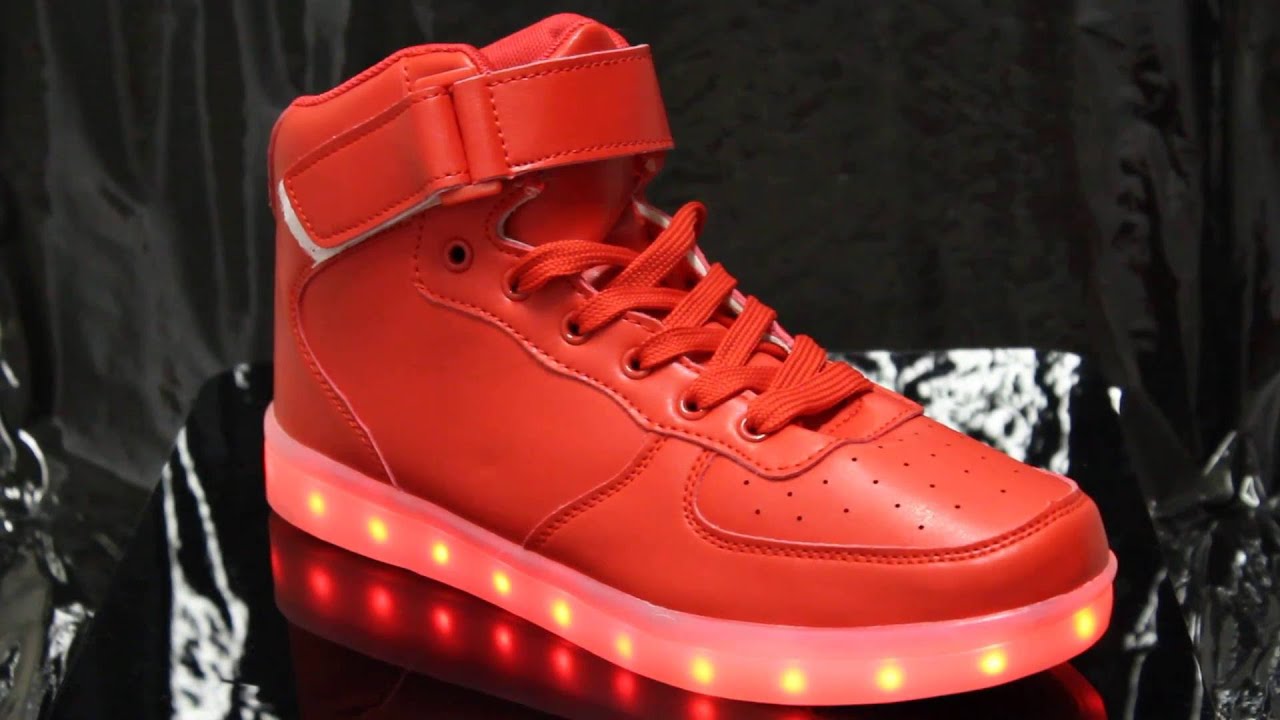 cool red sneakers