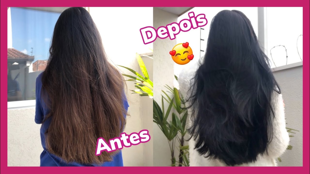 PINTANDO O CABELO DE PRETO EM CASA - YouTube