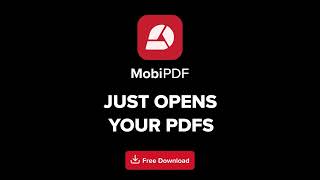 MobiPDF: Pure PDF, No AI!