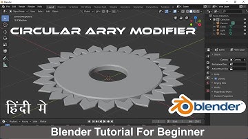 Circular array modifier blender in Hindi