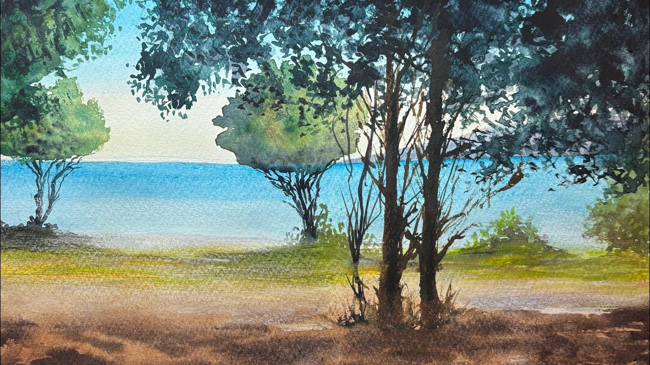 How to Layer Water and Light in Watercolor | Full Process