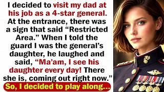 Full I Visited My Dad, a 4-Star General—But the Guard Said, “His Daughter Is Already Here” Update