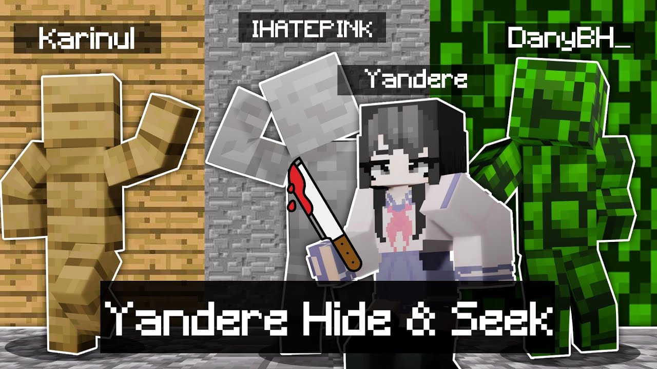 Yandere Hide & Seek pe Minecraft cu @IHATEPINKTF si @karinul!