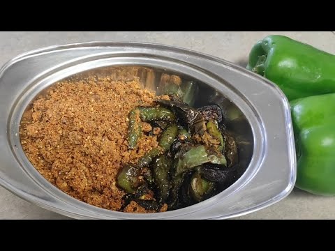 Capsicum podi | క్యాప్సికమ్ పొడి | Bell pepper podi | easy and must try ...