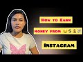 How to earn money from instagram