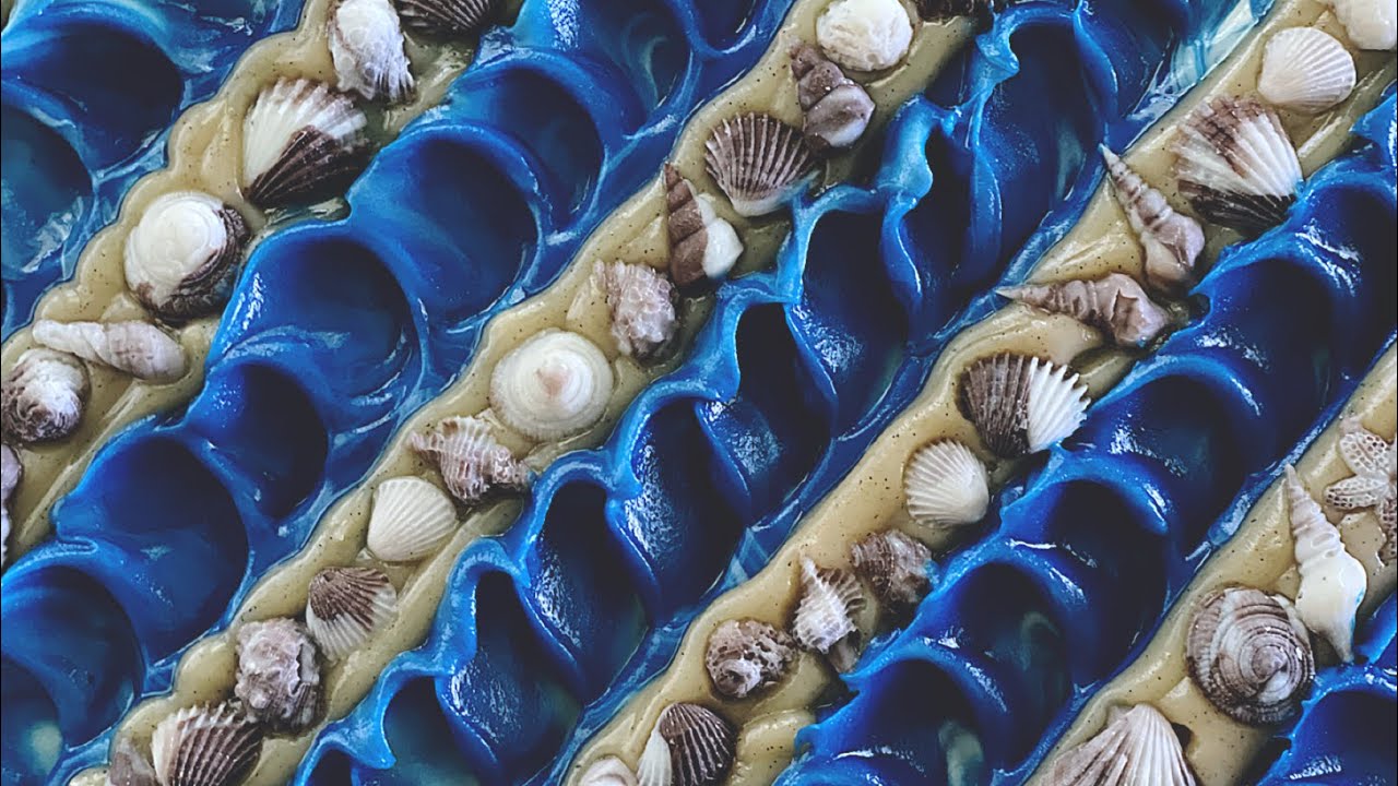 Sun and Sand Cold Process Soap Making | Heat Transfer Method