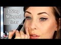 3 Step Easy Winged Eye Liner Tutorial | xameliax