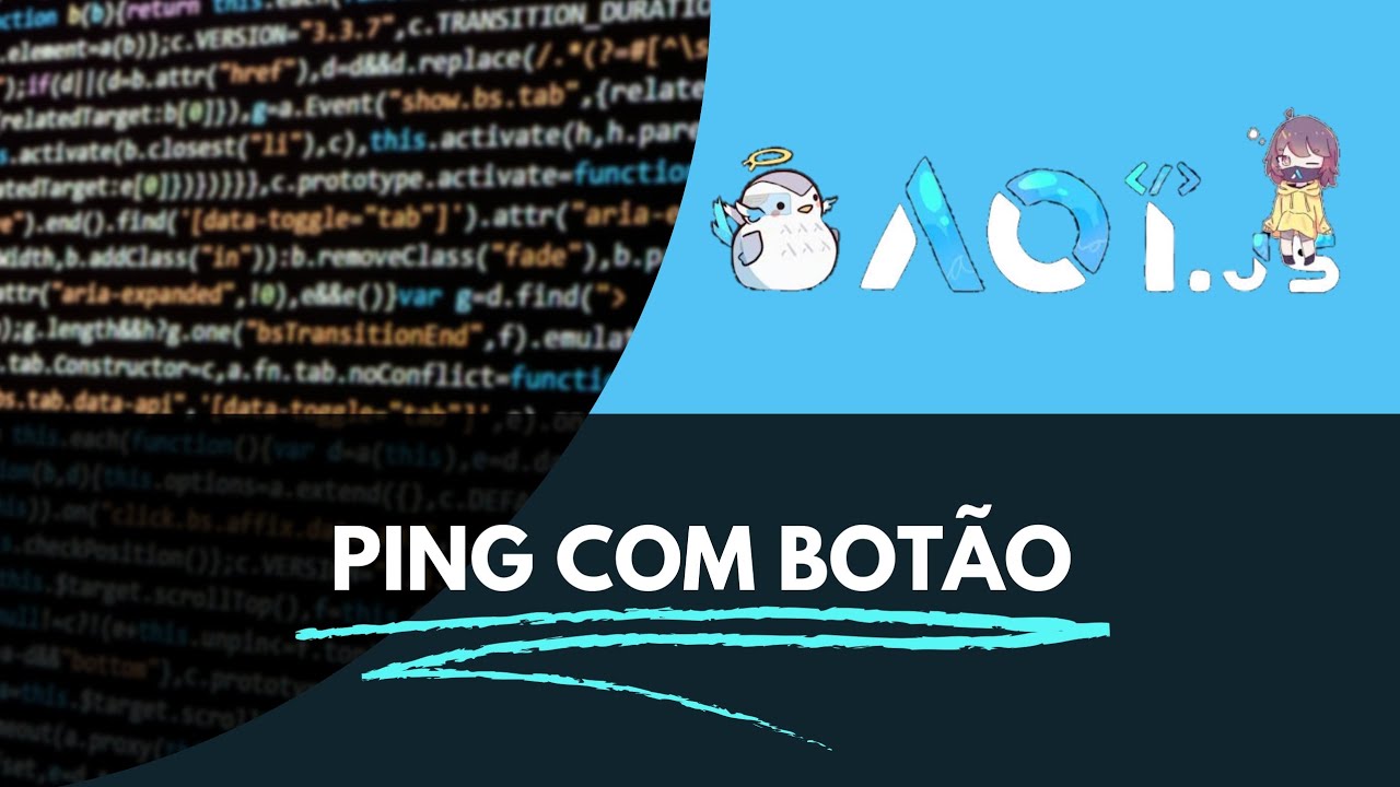 Ping Bot COMANDO DE PING COM BOTÃO DE ATUALIZAR PARA BOT NO DISCORD EM AOI.JS ...