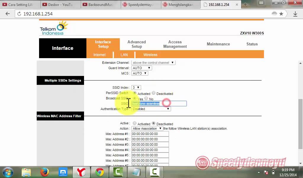 Cara Menghilangkan SSID Speedy_Instanwifi.id flashzoneseamless di