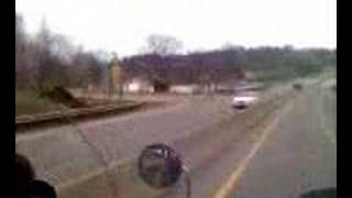 Escanaba MI crossing the river to NewPage printing