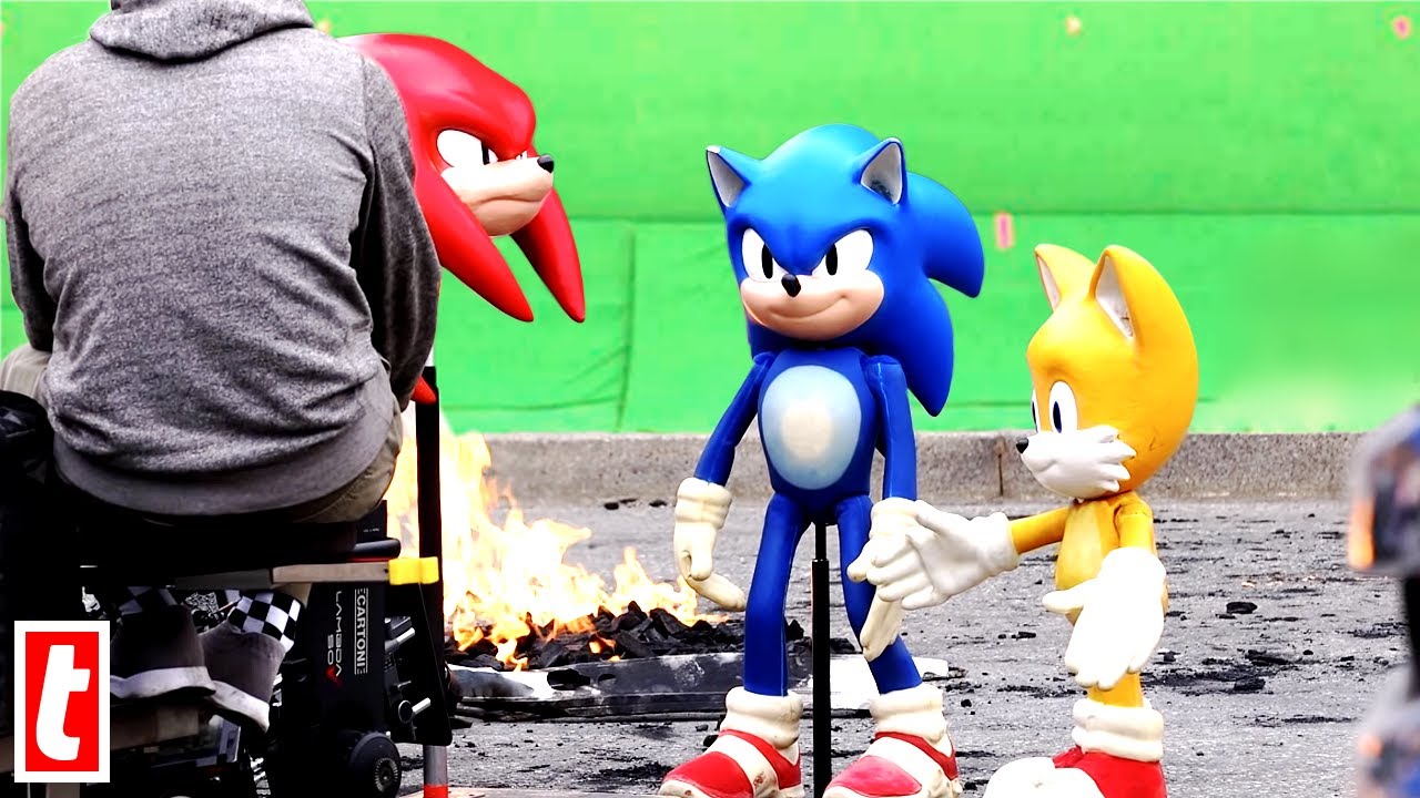 Foto do set de Sonic 2 mostra visual de Tails e Knuckles no filme