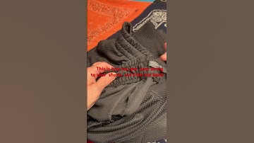 This is how you get the string to your shorts out from the waistband