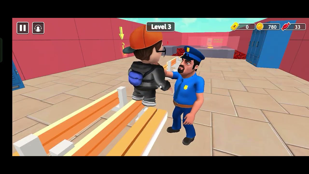 Scary teacher 2D in the school