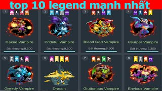 Dragon City TOP 10 DRAGON LEGEND MẠNH NHẤT THẾ GIỚI MÌNH CÓ 8 CON LUÔN Top Game Android Ios THÀNH EJ