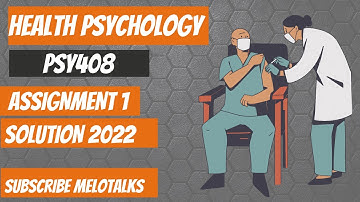 psy408 Assignment 1 solution