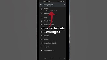 usando teclado em inglês e português